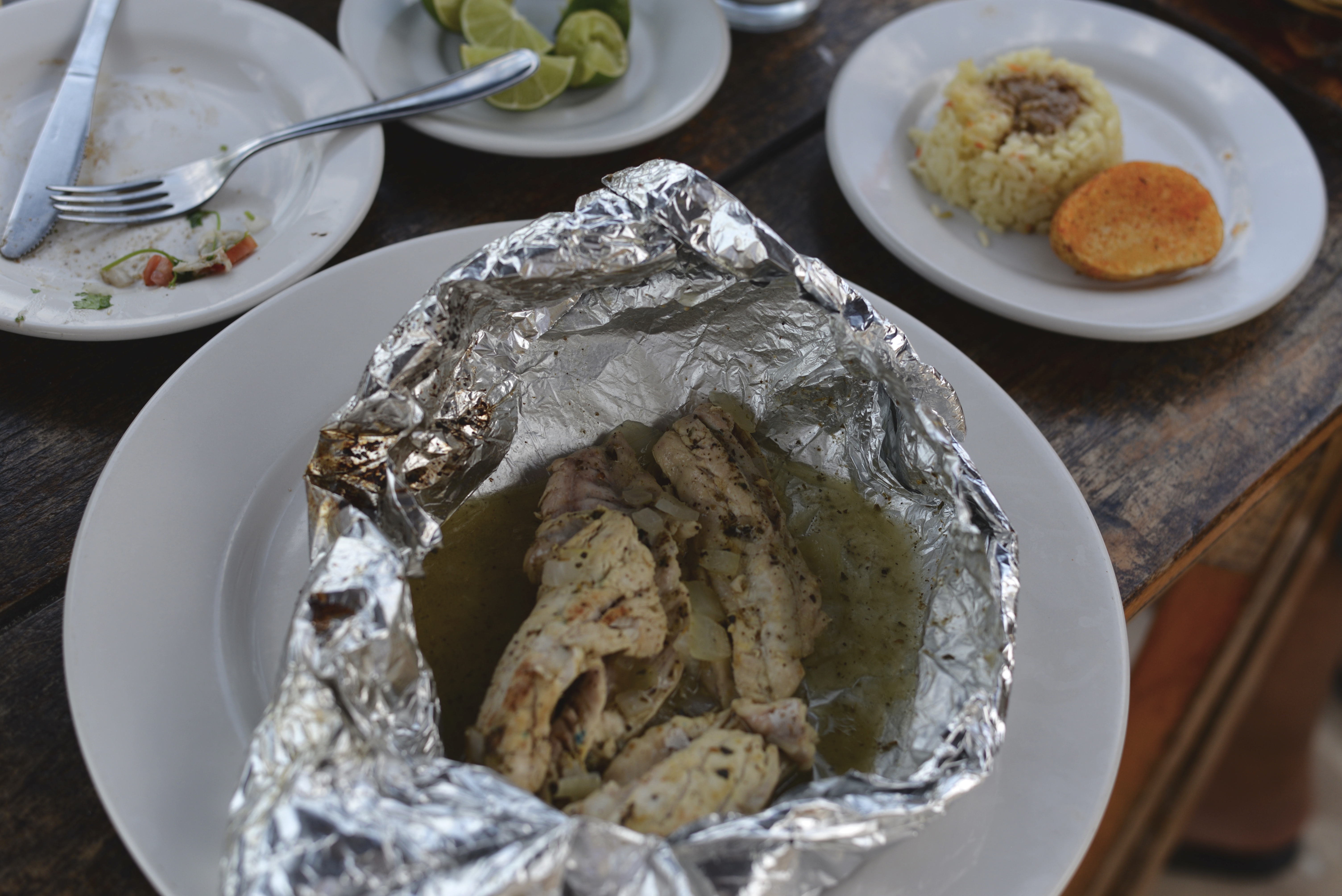 Celestun beach seafoods