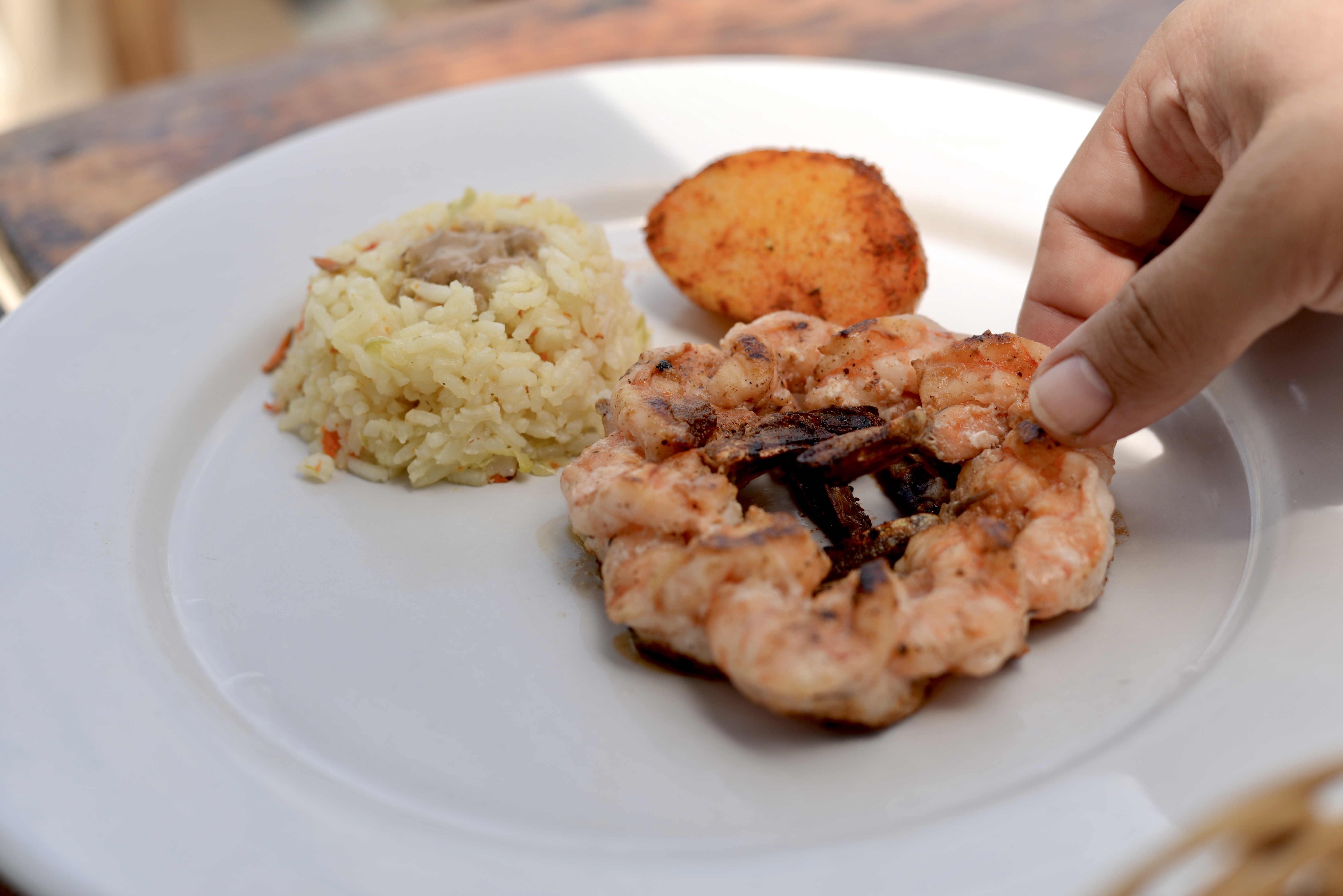 Celestun beach seafoods