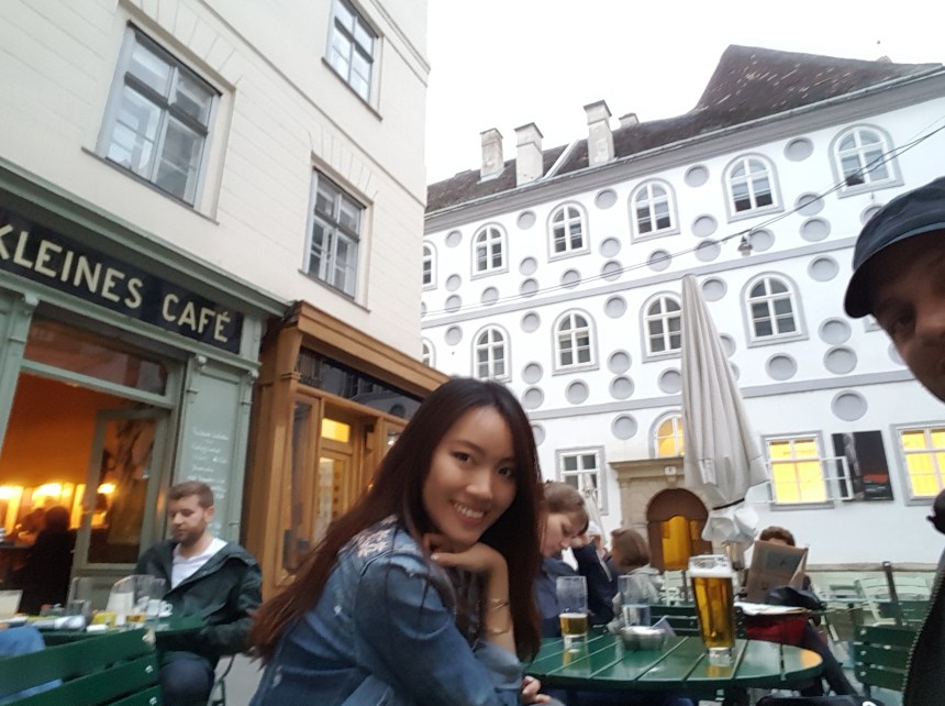 Kleinst cafe vienna austria before sunrise