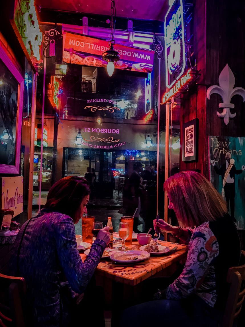 Oceana Grill, fresh oysters and Gator Tail Bites visit new orleans bourbon street