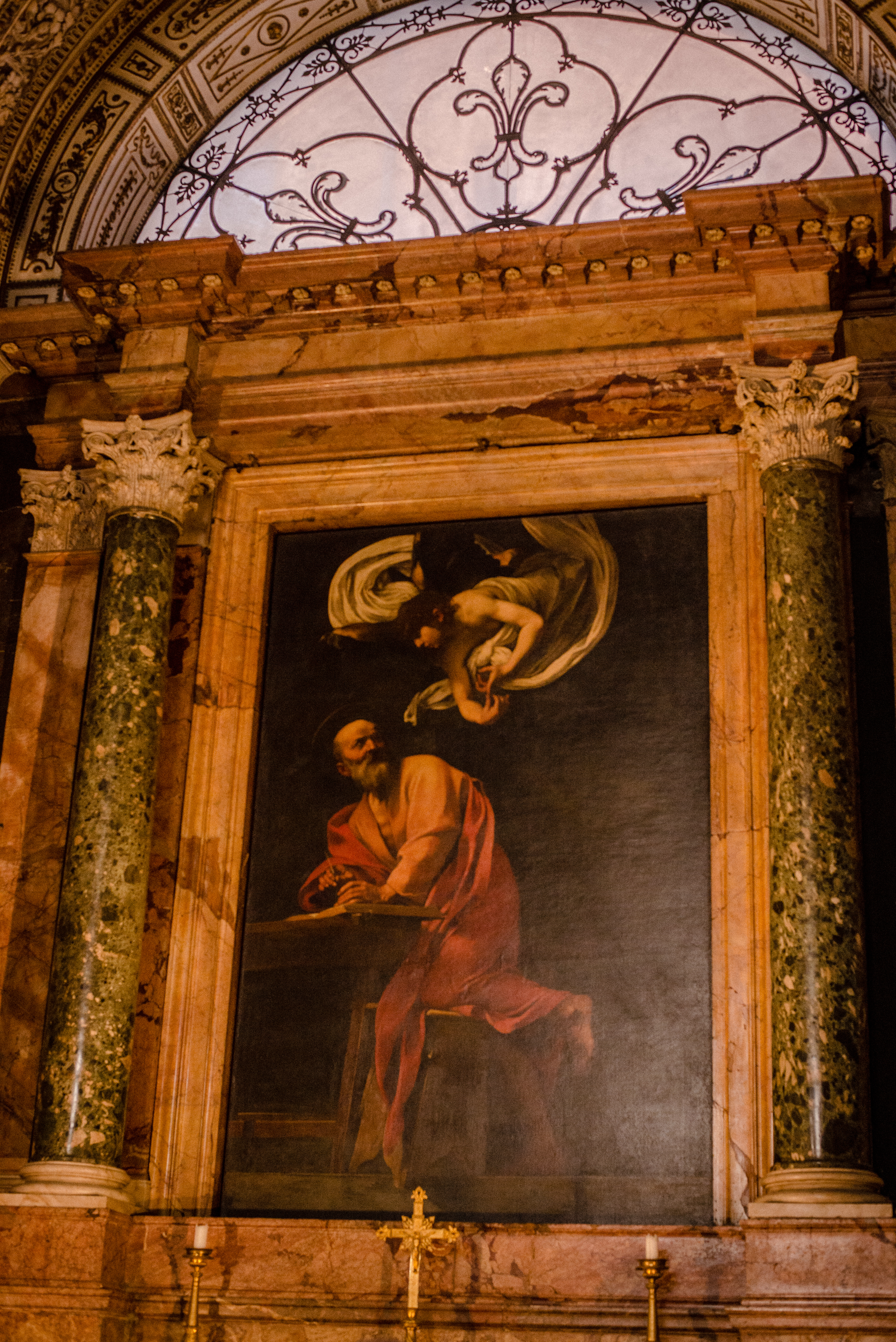 THe angel and st. Matthaw Rome Caravaggio