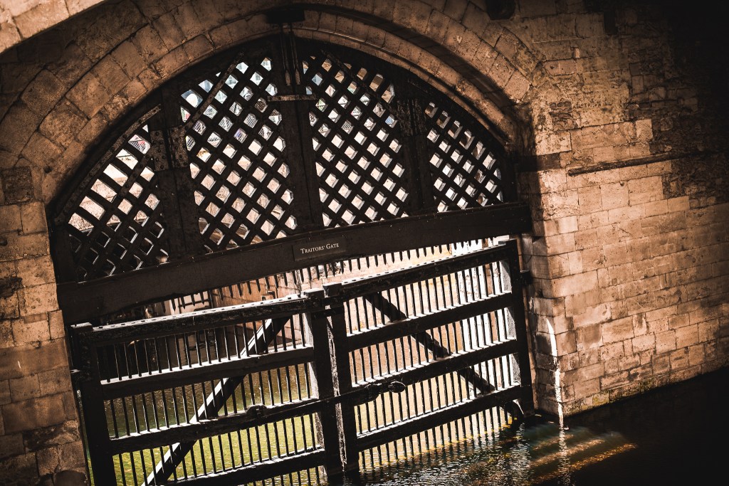 Traitor's gate in Tower of London