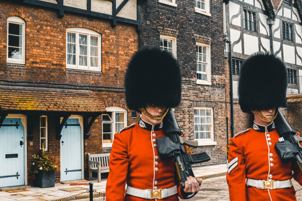 royal guards in Tower of London