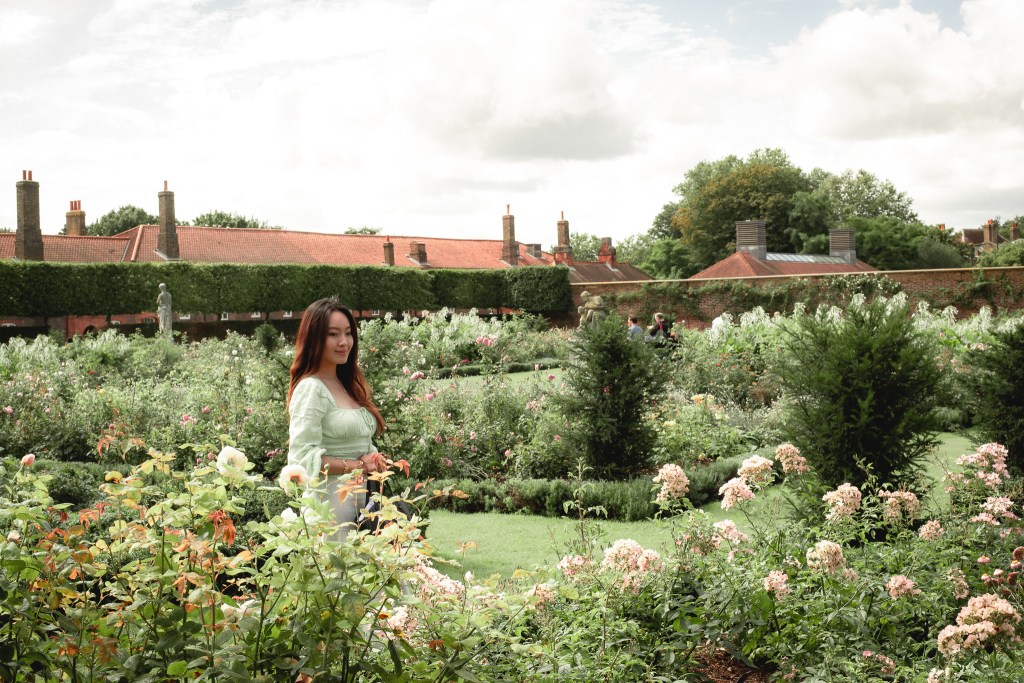 Hampton Court Palace garden view