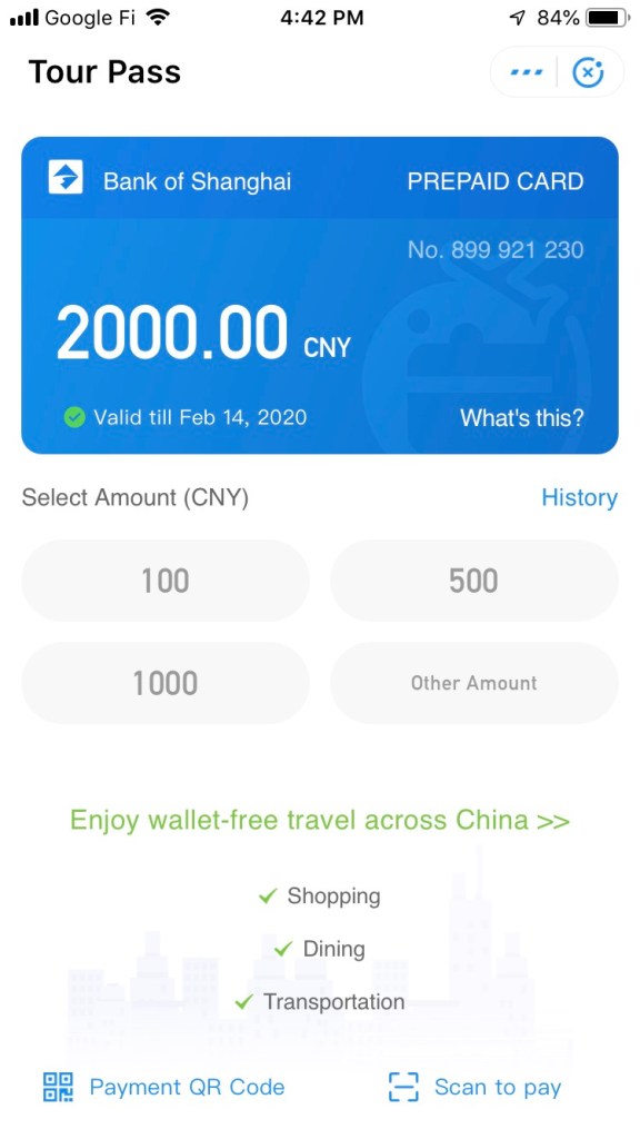 useful travel guide for China trip Alipay