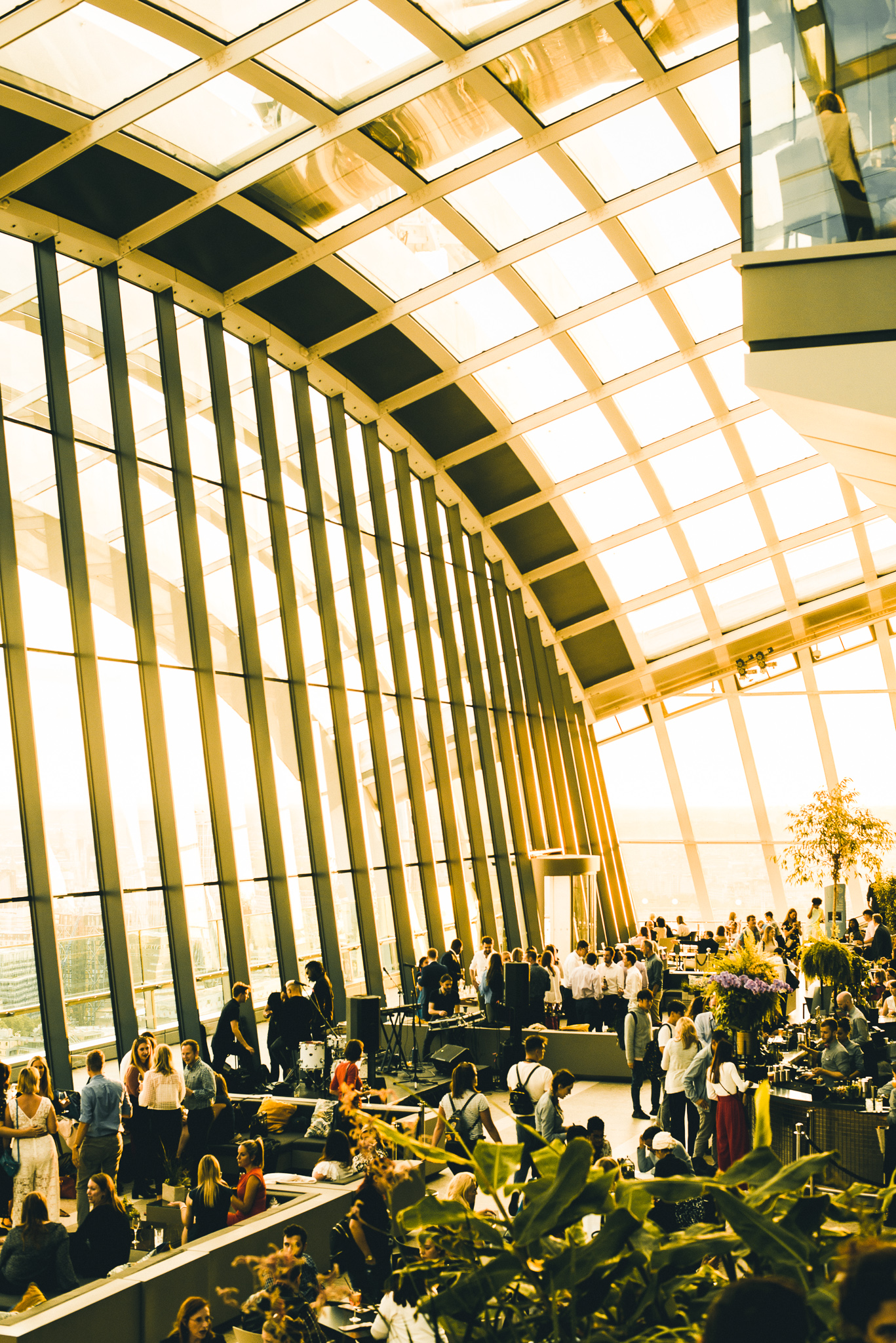 magic light Sky Garden London