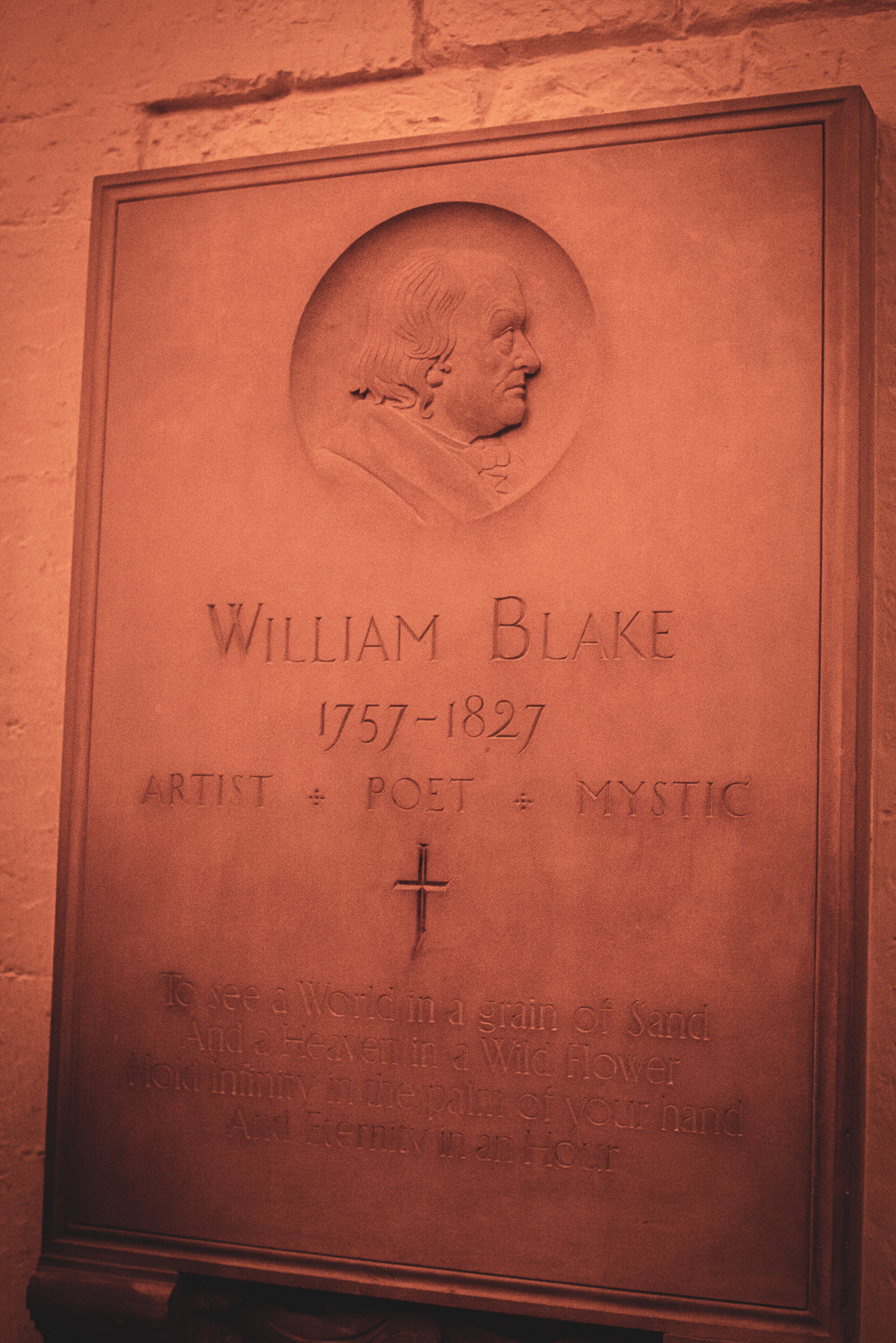 William Blake memorial at St. Paul’s Cathedral guide